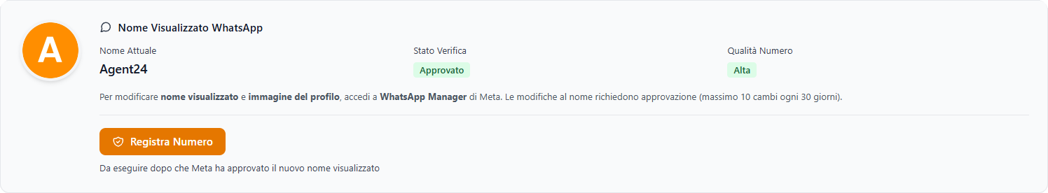 Esempio dell'Agente WhatsApp di Agent24 in conversazione